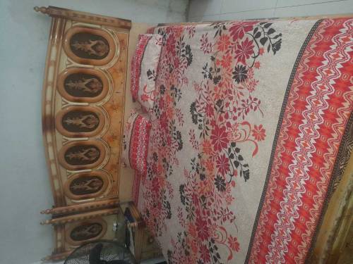 King size bed with two side tables