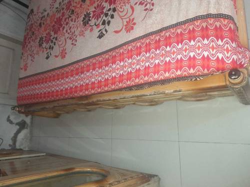 King size bed with two side tables
