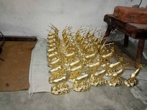  brass Markhor trophy 
