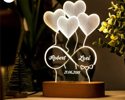 3d illusion lamp,3d light lamp,night lamp,decoration piece,gift box 