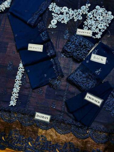 3D EMBRIODERY CHIFOON COLLECTION UNSTICHED