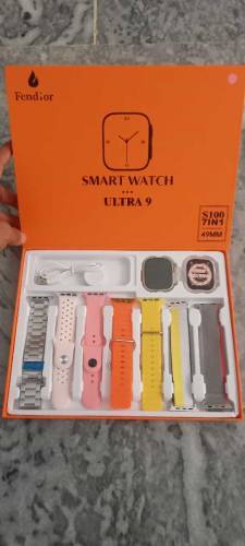 Fendior S100 ultra smart watch 7 in straps with silicone cover