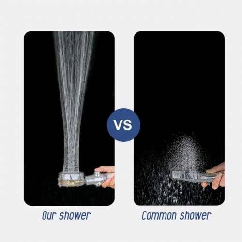 Fan Shower HeadHigh-Pressure Water Saving Shower Head & Fan Spray Rain