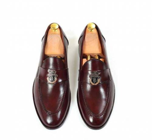Leather Handmade Belgian Loafer Shoes For Men