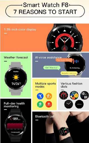 smart watch F8 Higly protected watch made with good material 