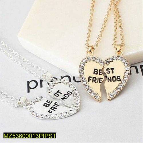 2 pcs best friend necklace 