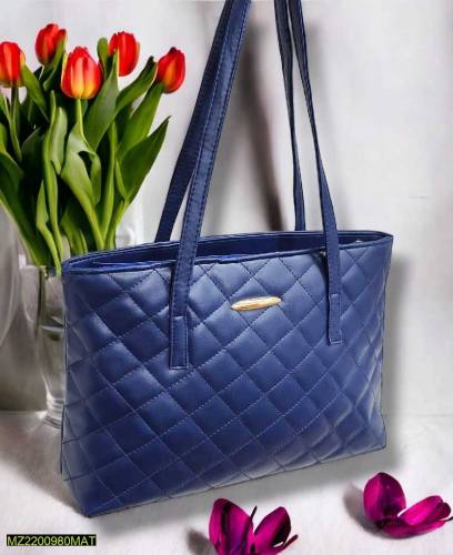 Women's leather plain Shoulder Bag 