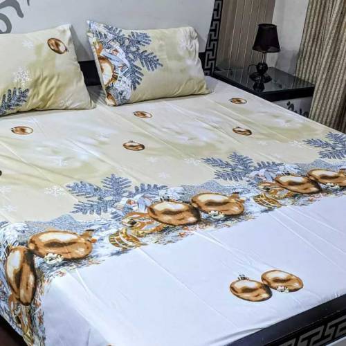 import cotton double bedsheet