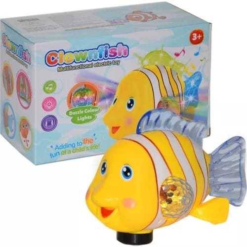 clown fish light and music sound battery operated 