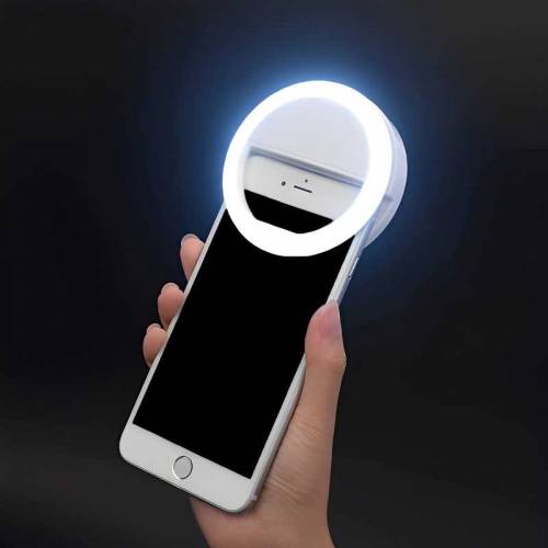 Mini Portable USB Rechargeable Selfie Ring Light With 3 Brightness 