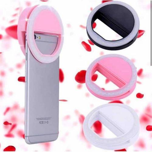 Mini Portable USB Rechargeable Selfie Ring Light With 3 Brightness 