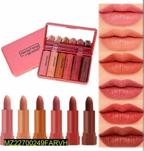 Mini Lipstick box pack of 6 Pieces (multi colors)