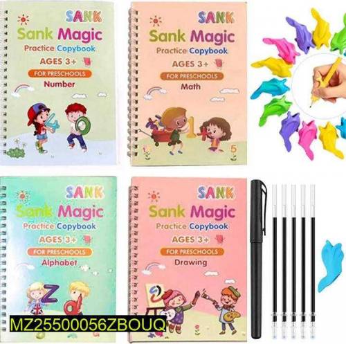 4PCs set of sank magic copy book 