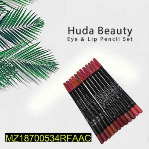 Lip and eye pencils pack of 12 