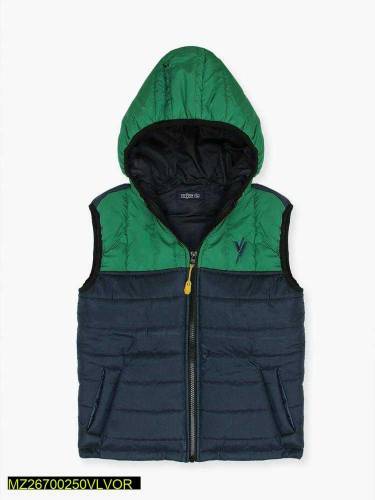 Kids Unisex Stitched Polyester Puffer Jacket 