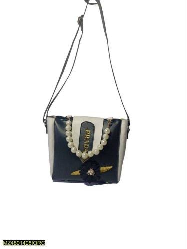 Women's PU Leather Plain Top Handle Shoulder Bag