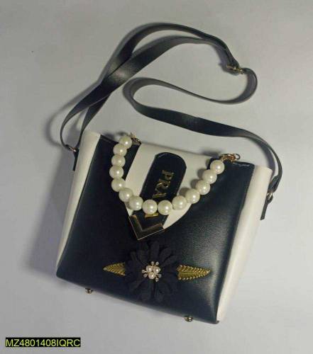 Women's PU Leather Plain Top Handle Shoulder Bag
