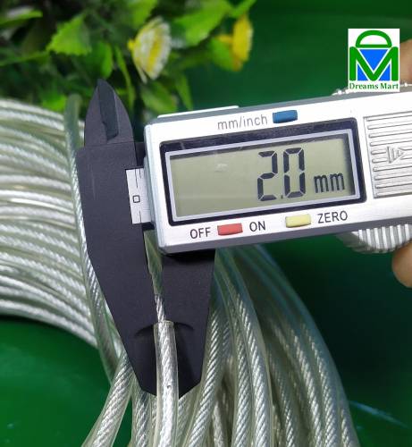 50 Feet Strong Metal Rope PVC Coat Cradle Laundry Submersible curtain