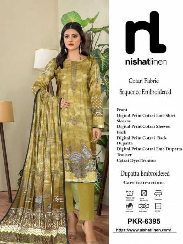 Nishat linen 3pc printed