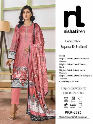 Nishat linen 3pc printed