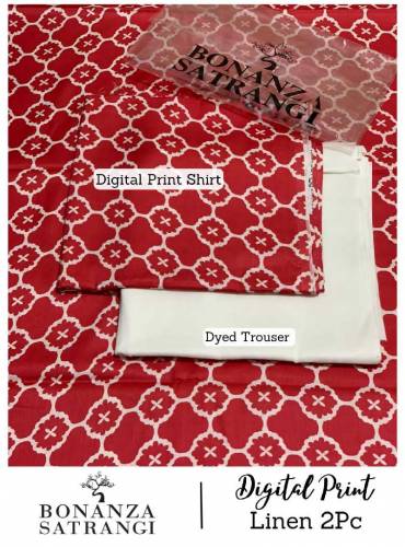 Bonanza Satrangi Winter Collection linen 2PC
