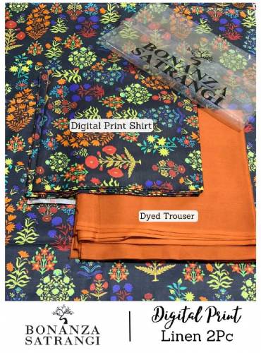 Bonanza Satrangi Winter Collection linen 2PC