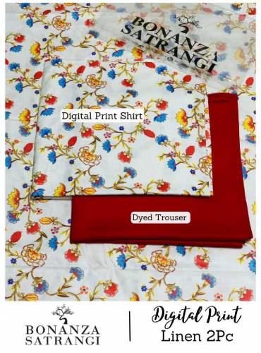 Bonanza Satrangi Winter Collection linen 2PC
