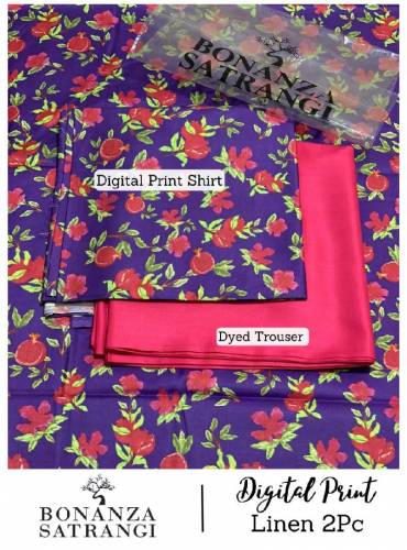 Bonanza Satrangi Winter Collection linen 2PC