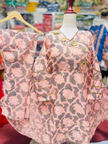 2 pic sticth drss flower farak 