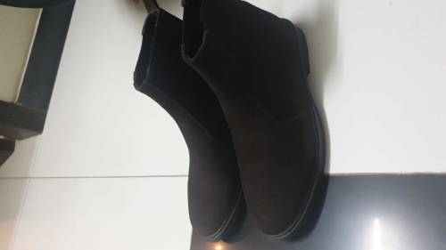 chocolate brown suede Chelsea boots devouge