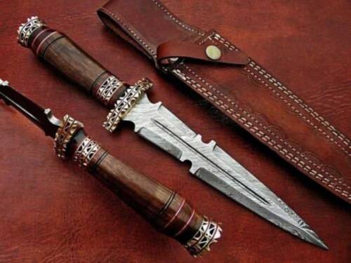 Home decor Fancy handmade Damascus steel dagger for gift