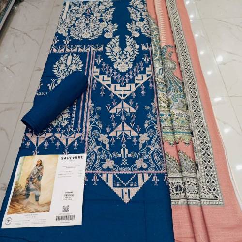 SAPPHIRE 3PC KHADDAR PRINTED
