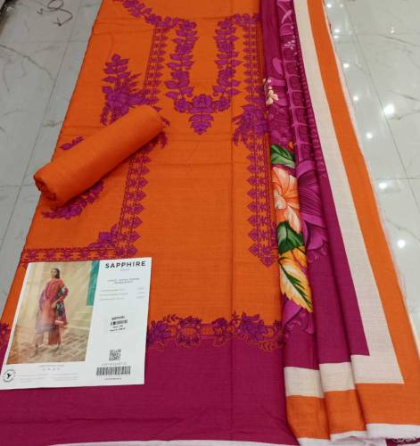 SAPPHIRE 3PC KHADDAR PRINTED
