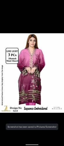 Dhanak 3Pcs Wool Shawl