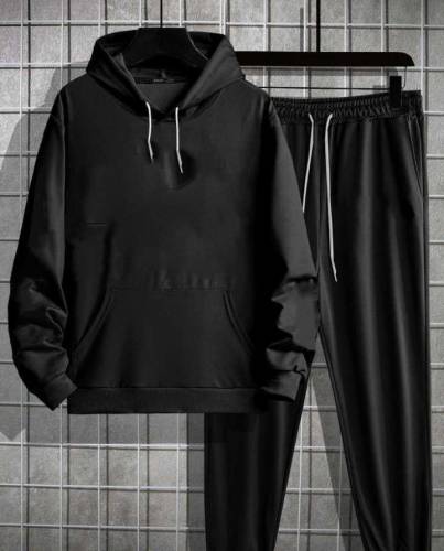 Men's Winter Black Fleece Track Suit 