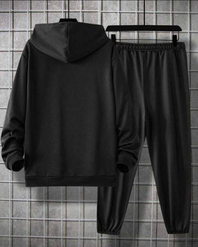 Men's Winter Black Fleece Track Suit 