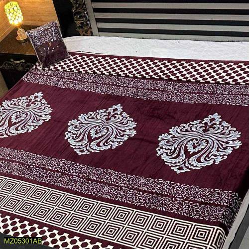 Printed Ac fleece Blanket Double bed