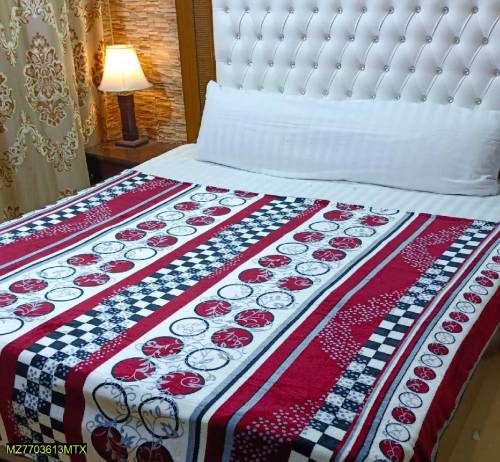 Printed Ac fleece Blanket Double bed