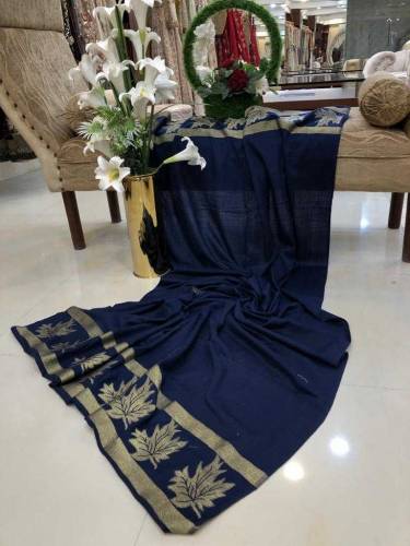 Leaf Zari Border  Pashmina shawl Collection