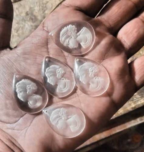 Dur e Najaf Locket With Stone Certificate 
