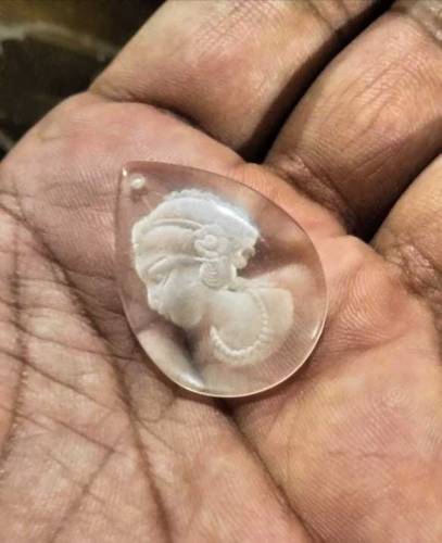 Dur e Najaf Locket With Stone Certificate 