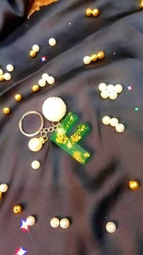 Handmade resin keychain 