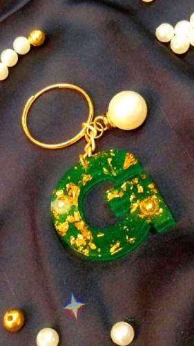 Handmade resin keychain 