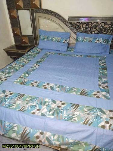 3 pc Duble Bedsheet