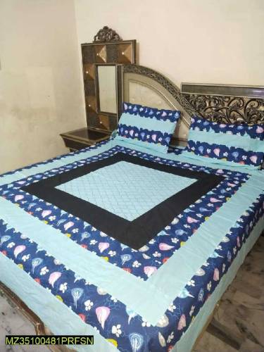 3 pc Duble Bedsheet