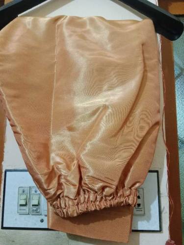 Embroidery Peach colour frok