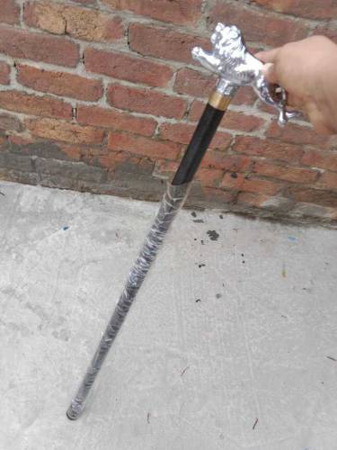 handmade walking stick with sword