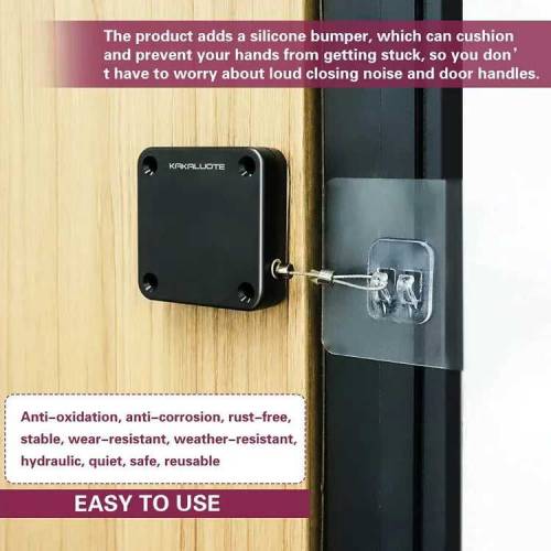 PORTABLE AUTOMATIC STAINLESS STEEL DOOR CLOSER MULTIFUNCTIONAL