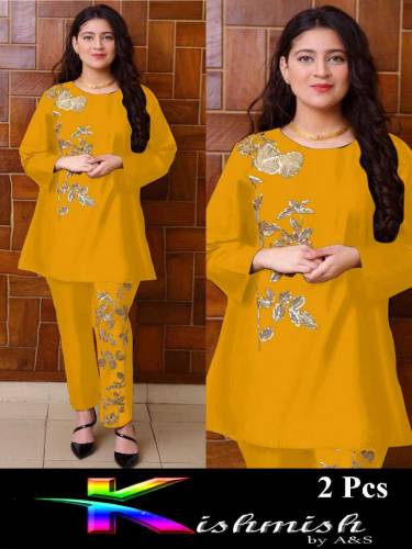 Pumpkin 2-Pcs Stiched Suit