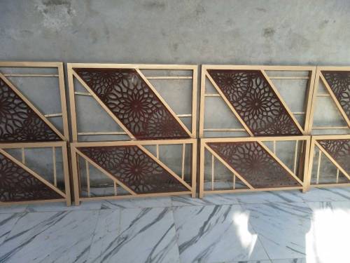 The new design single bed in multan Lazer cutting sheets